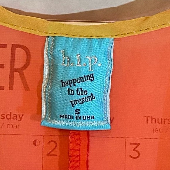 H.I.P. SuperSheer/SeeThrough Sz-S, Long/Hi-Low Tank-Top, in Bright Summer Colors - Picture 15 of 16